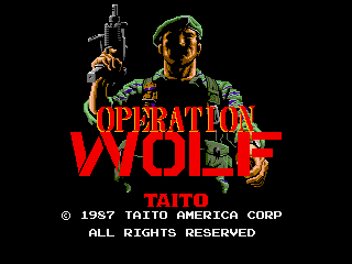 Just the title screen of Operation Wolf is manlier than 95% of today's weak sauce games